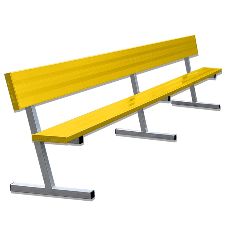 Jaypro Soccer Player Bench With Seat Back (Portable)