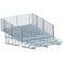 Jaypro Soccer 15' Enclosed Bleacher (10 Row - Single Foot Plank with Guard Rail)