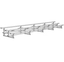 Jaypro Soccer All Aluminum Bleacher (3 Row - Single Foot Plank)-Soccer Command