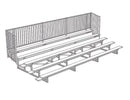 Jaypro Soccer Enclosed Bleacher (5 Row - Single Foot Plank with Guard Rail)