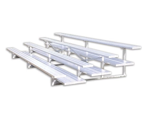 Jaypro Soccer All Aluminum Bleacher (4 Row - Double Foot Plank)