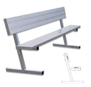 Jaypro Soccer Player Bench With Seat Back (Portable)