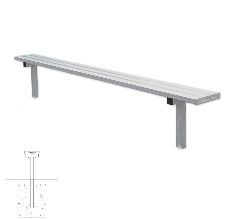 Jaypro Soccer Player Bench (In-Ground)