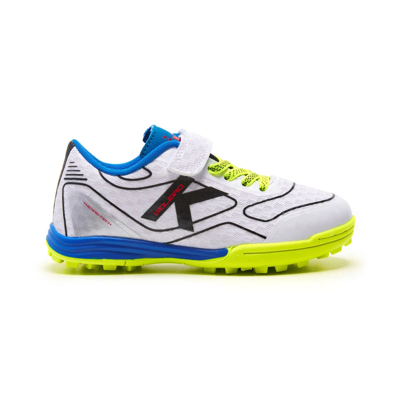 Kelme Goliero Turf Elastic Shoes (white/blue)