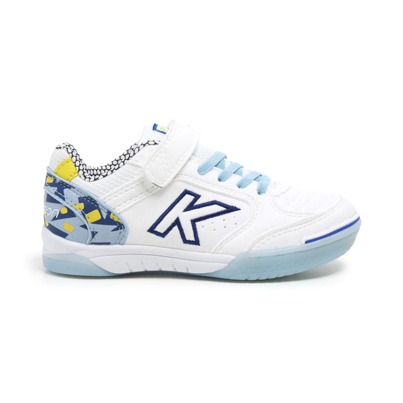 Kelme Precision Elastic Shoes (white/dark blue)