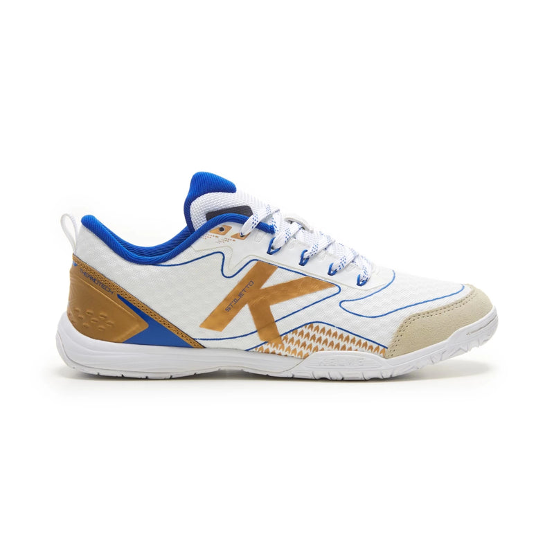 Kelme Stiletto Futsal Shoes (white/gold)