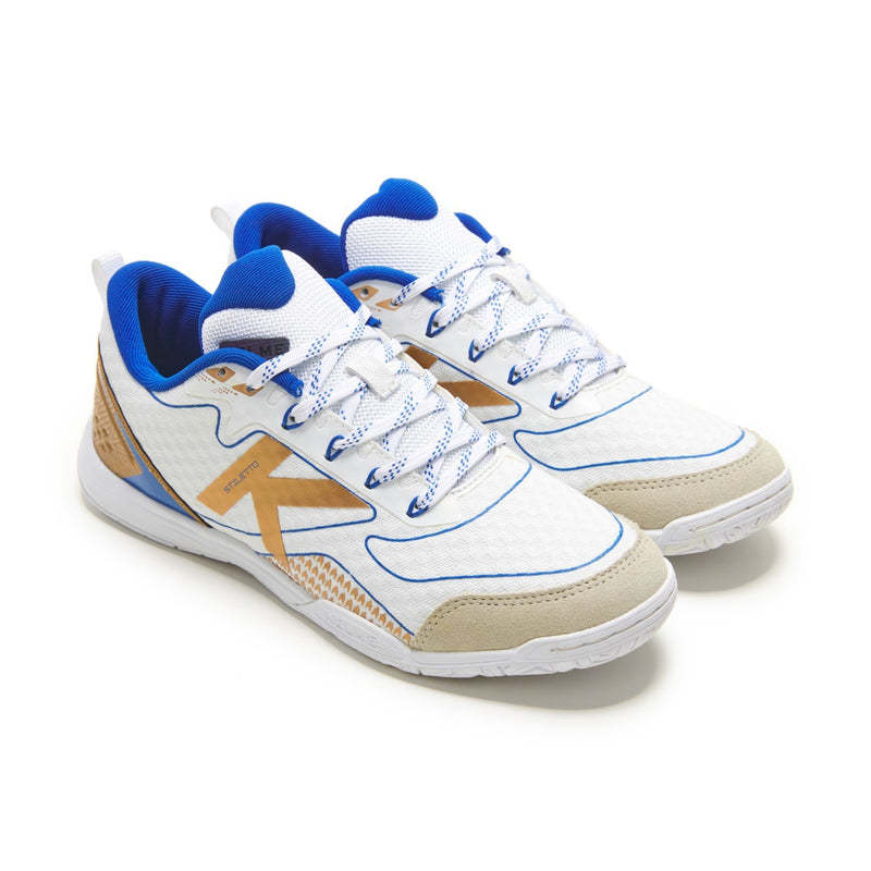 Kelme Stiletto Futsal Shoes (white/gold)