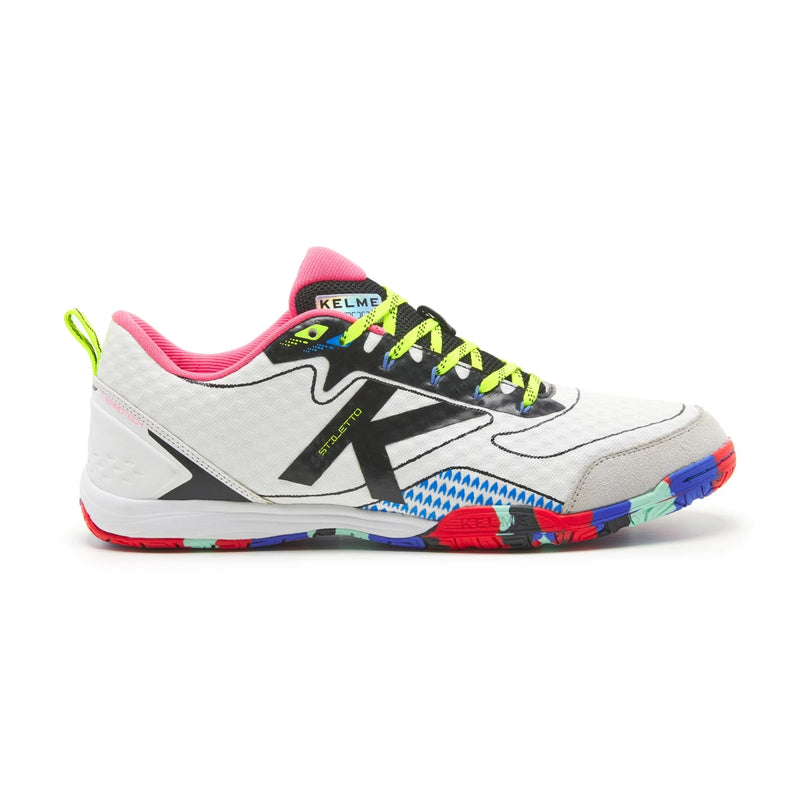 Kelme Stiletto Futsal Shoes white black